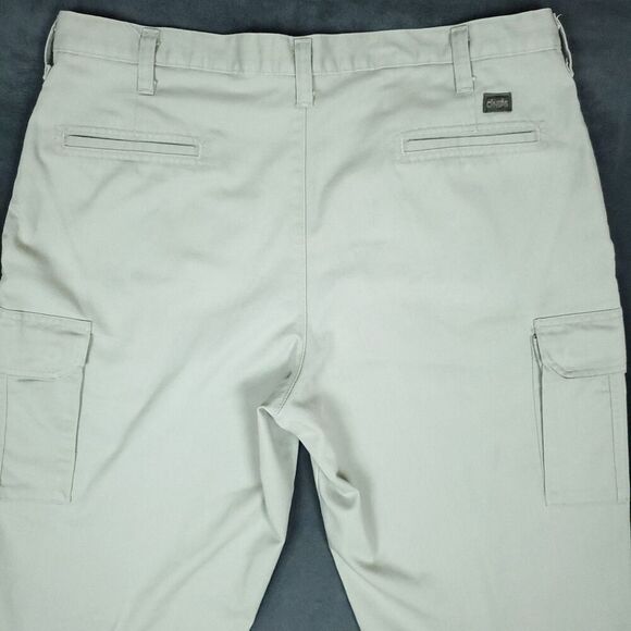 Cintas Comfort Flex Cargo Work Uniform Pants Men's Beige Size 38x31 - Picture 14 of 16